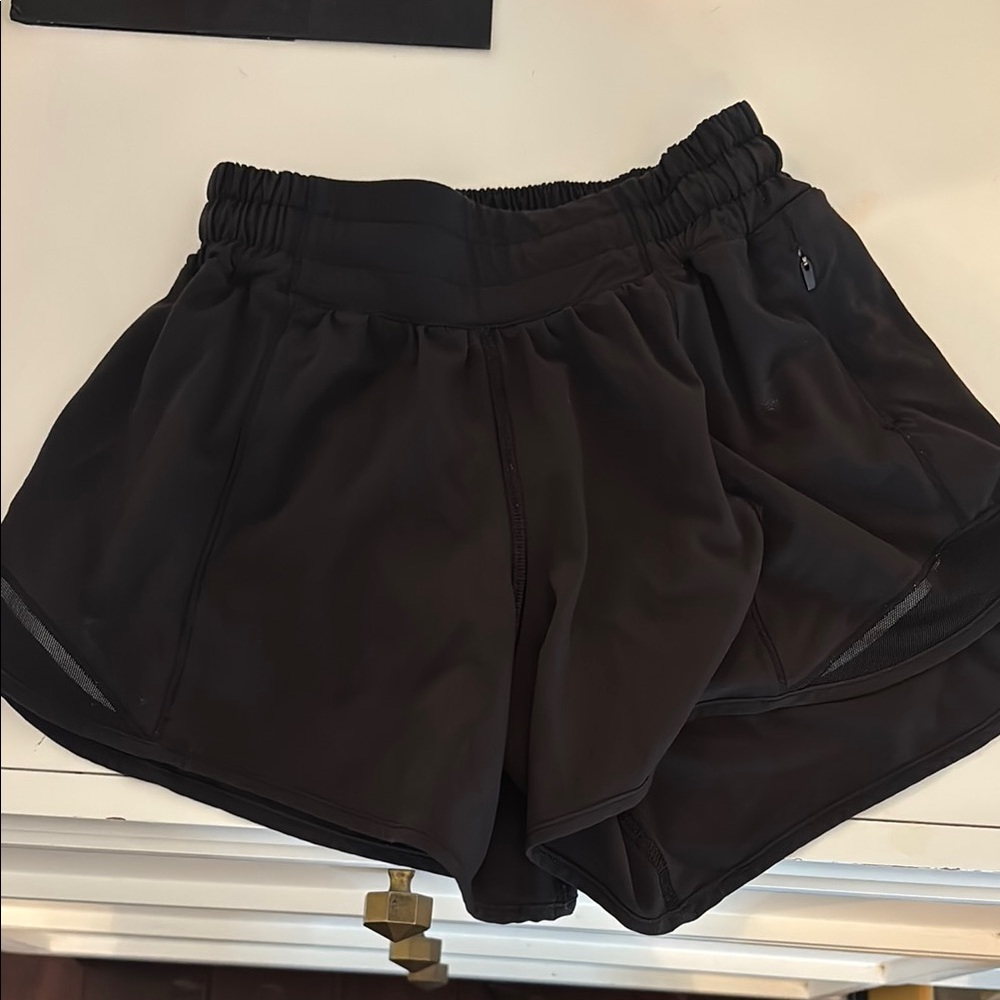 Lululemon Athletica Black Athletic Shorts Lightweight Moisture-Wicking